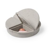 Bambusowy pojemnik na tabletki z nadrukiem logo - V8855-00 - Agencja Point