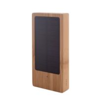 Bambusowy power bank solarny 8000 mAh z logo - AP810468 - Agencja Point