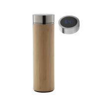 Bambusowy termos z termometrem, z nadrukiem logo - AP810463 - Agencja Point