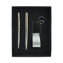 Brelok, pióro i długopis - zestaw z nadrukiem logo - 594119 - Agencja Point