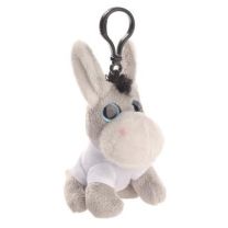 Brelok - pluszowy osiołek Boe 10 cm, zawieszka reklamowa z logo - HE778-19 - Agencja Point