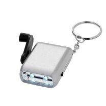 Brelok reklamowy z latarką LED, dynamo Carina z logo - 10208100 - Agencja Point