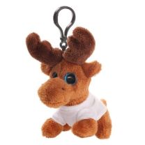 Brelok, zawieszka - pluszowy renifer Enni, 12 cm z nadrukiem logo - HE776-16 - Agencja Point