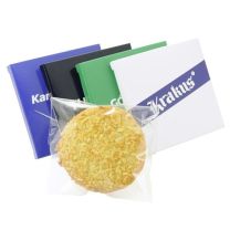 Ciastka kokosowe w kartoniku z nadrukiem logo - CIAS34 - Agencja Point