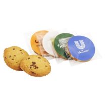 Ciastka reklamowe z czekoladą i orzechami w folii z logo - CIAS33 - Agencja Point