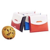 Ciastka z czekoladą i żurawiną w kartoniku z nadrukiem logo - CIAS31 - Agencja Point