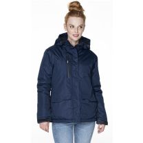 Ciepła kurtka damska z firmowym logo - KURT-P-17 - Agencja Point