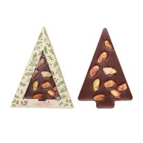 Czekolada świąteczna z logo firmy - choinka z pistacjami - Agencja Point - CZEKO-21.38