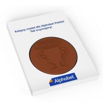 Czekoladowe koło z logo - Agencja Point