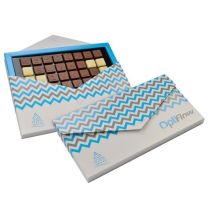 Czekoladowy list z logo - Agencja Point