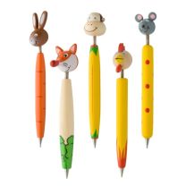 Drewniany długopis, zwierzątko z logo firmy - AP809344 - Agencja Point