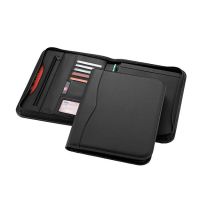 Ebony - teczka A4, portfolio zamykane na zamek, z nadrukiem reklamowym - 19549300 - Agencja Point