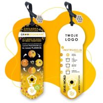 Ekologiczna zakładka reklamowa z nasionami kwiatów - GP-06 - Agencja Point