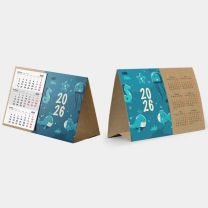 Ekologiczny kalendarz biurkowy z logo firmy - CR-01 - Agencja Point