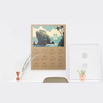 Ekologiczny kalendarz ścienny plakatowy, z logo - KAL-DRUK-09 - Agencja Point