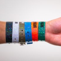 Eventowa opaska holograficzna z logo firmy - OP-015 - Agencja Point