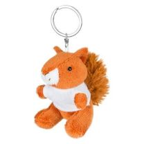 Ginny, pluszowa wiewiórka 8 cm, brelok reklamowy z logo - HE740-07 - Agencja Point