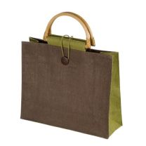 Jutowa torba reklamowa z logo, kolory - 67538-09 - Agencja Point