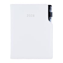 Reklamowy kalendarz książkowy A4 - tygodniowy z długopisem, z logo - KAL-AA-03 - Agencja Point