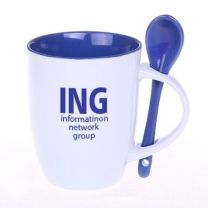 Kubek z łyżeczką Easy II - 300 ml - M/451- Agencja Point