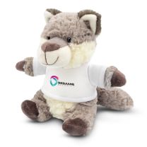 Maskotka z nadrukiem logo - wilk 18 cm - Agencja Point - HE823-19