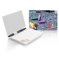 Notes samoprzylepny z nadrukiem logo i miejscem na długopis - PM021 - Agencja Point