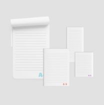 Reklamowy notes klejony bez okładki - bloczek z logo