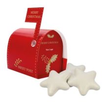 Pierniczki w świątecznej skrzynce z nadrukiem logo - CIAS-0217 - Agencja Point