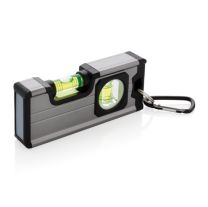 Poziomica 12 cm z karabińczykiem, z nadrukiem logo - P221.602 - Agencja Point