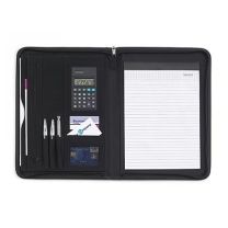 Reklamowa teczka konferencyjna A4 z notatnikiem i kalkulatorem, z logo - V2355-03 - Agencja Point
