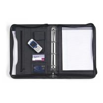 Reklamowa teczka konferencyjna A4 z rączką i notatnikiem, z logo - V2369-03 - Agencja Point