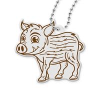 Reklamowa zawieszka odblaskowa - dzik - ODBL-17 - Agencja Point