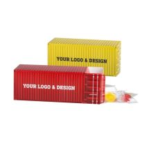 Reklamowe cukierki w kontenerze - display z nadrukiem logo - CUK-0373 - Agencja Point