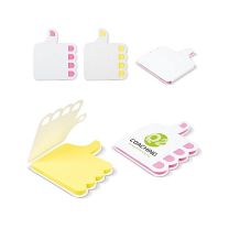 Reklamowe karteczki samoprzylepne w kształcie kciuka z logo - LT91824 - Agencja Point