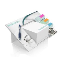 Reklamowe karteczki w twardej oprawie, pudełeczka z nadrukiem full color - PM142 - Agencja Point