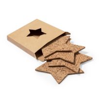 Reklamowe podkładki świąteczne pod kubek z motywem renifera - V7547-05 - Agencja Point