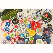 Reklamowe przypinki z logo, różne kształty - PRZY1 - Agencja Point