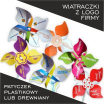 Wiatraczki reklamowe z logo firmy - Agencja Point