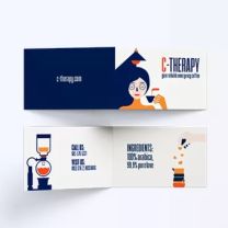 Reklamowe wizytówki składane z logo - WIZ-02 - Agencja Point