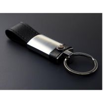 Brelok reklamowy skórzany z Ametystem, z logo - 1296095 - Agencja Point