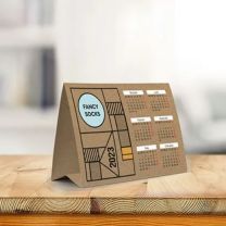 Ekologiczny kalendarz biurkowy piramidka z nadrukiem logo - KAL-PIR-05 - Agencja Point