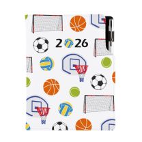 Reklamowy kalendarz sportowy z długopisem, z logo - KAL-AA-2601 - Agencja Point