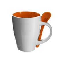 Kubek z łyżeczką - 300 ml - V5269 - Agencja Point