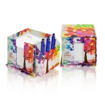 Reklamowy organizer full color na biurko z karteczkami z nadrukiem logo - PM151 - Agencja Point