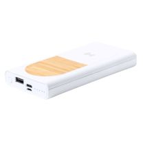 Ekologiczny power bank 5000 mAh z ładowarką indukcyjną, z logo - AP721926-00 - Agencja Point