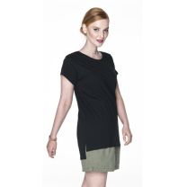 Reklamowy T-shirt damski z dłuższym tyłem 170 g z logo - KOSZ-P35 - Agencja Point