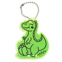 Reklamowy twardy brelok odblaskowy - dinozaur z logo - ODBL-50 - Agencja Point