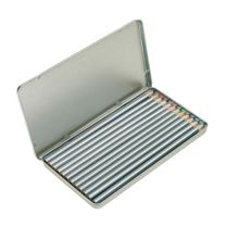 Reklamowy zestaw 12 kredek w metalowym etui - 56-0504085 - Agencja Point
