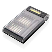 Ouattro - zestaw: latarka, scyzoryk wielofunkcyjny z logo - P221.197 - Agencja Point