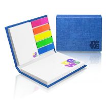 Reklamowy zestaw notesów samoprzylepnych w twardej okładce ozdobnej z logo - PM133-ART - Agencja Point